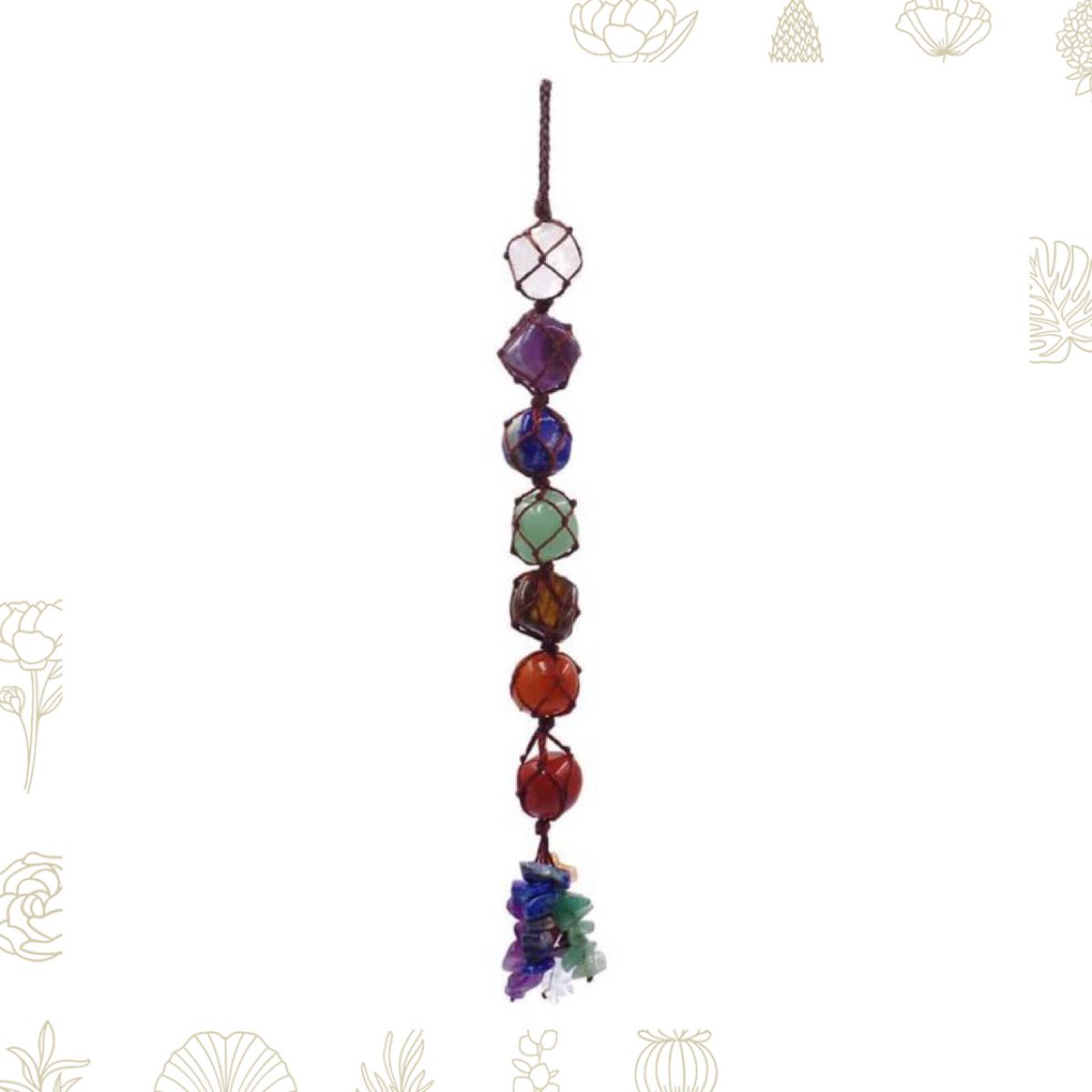7 Chakra Tumble Car Hanging 

The chakras are the center of energy, located on the body's midline.

Each of the 7 chakras represents a physical, emotional, or mental state, helping to enrich one's spirit and well-being. 

#HealingCrystal #CrystalTumble #7Chakras