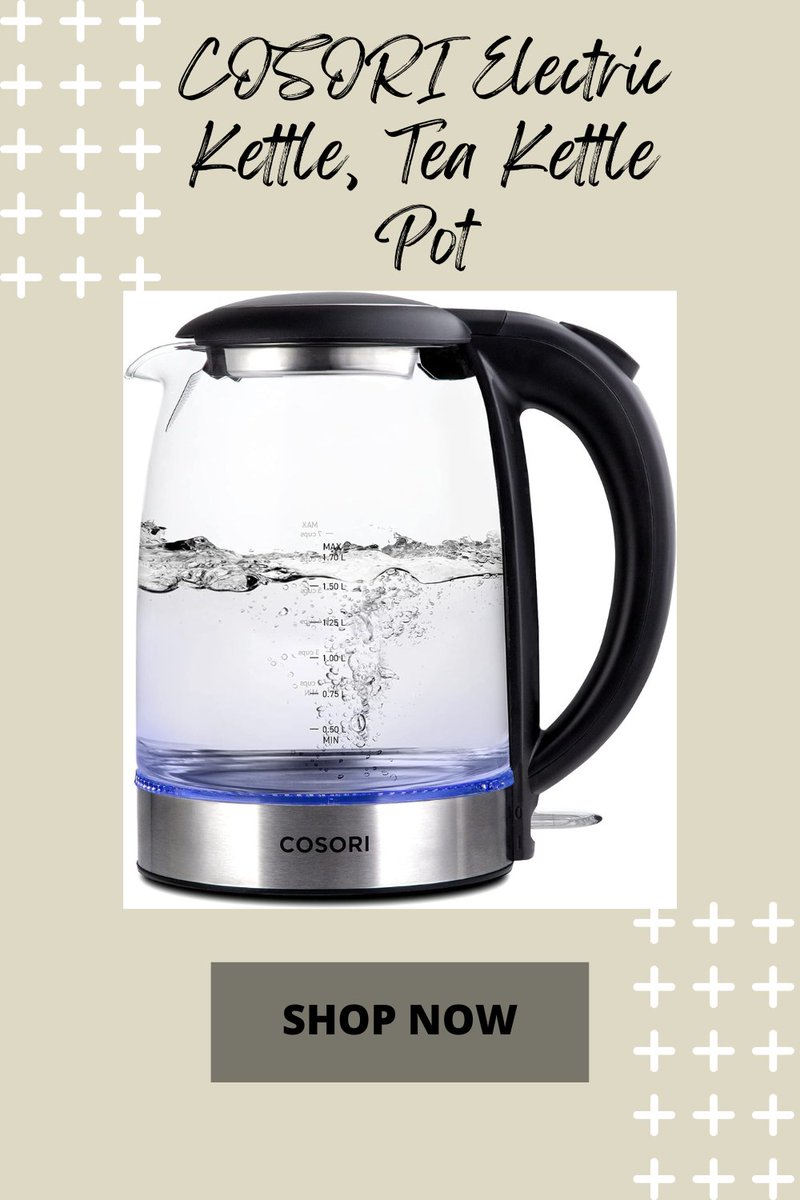 gadgetsmarthome's tweet photo. COSORI Electric Kettle, Tea Kettle Pot, 1.7L/1500W, Stainless Steel Inner Lid &amp; Filter, Hot Water Kettle Teapot Boiler &amp; Heater, Automatic Shut Off
#electric #Kettle
Check the best deal here
👉https://t.co/DT6I2JfieA https://t.co/HVezBF12F1