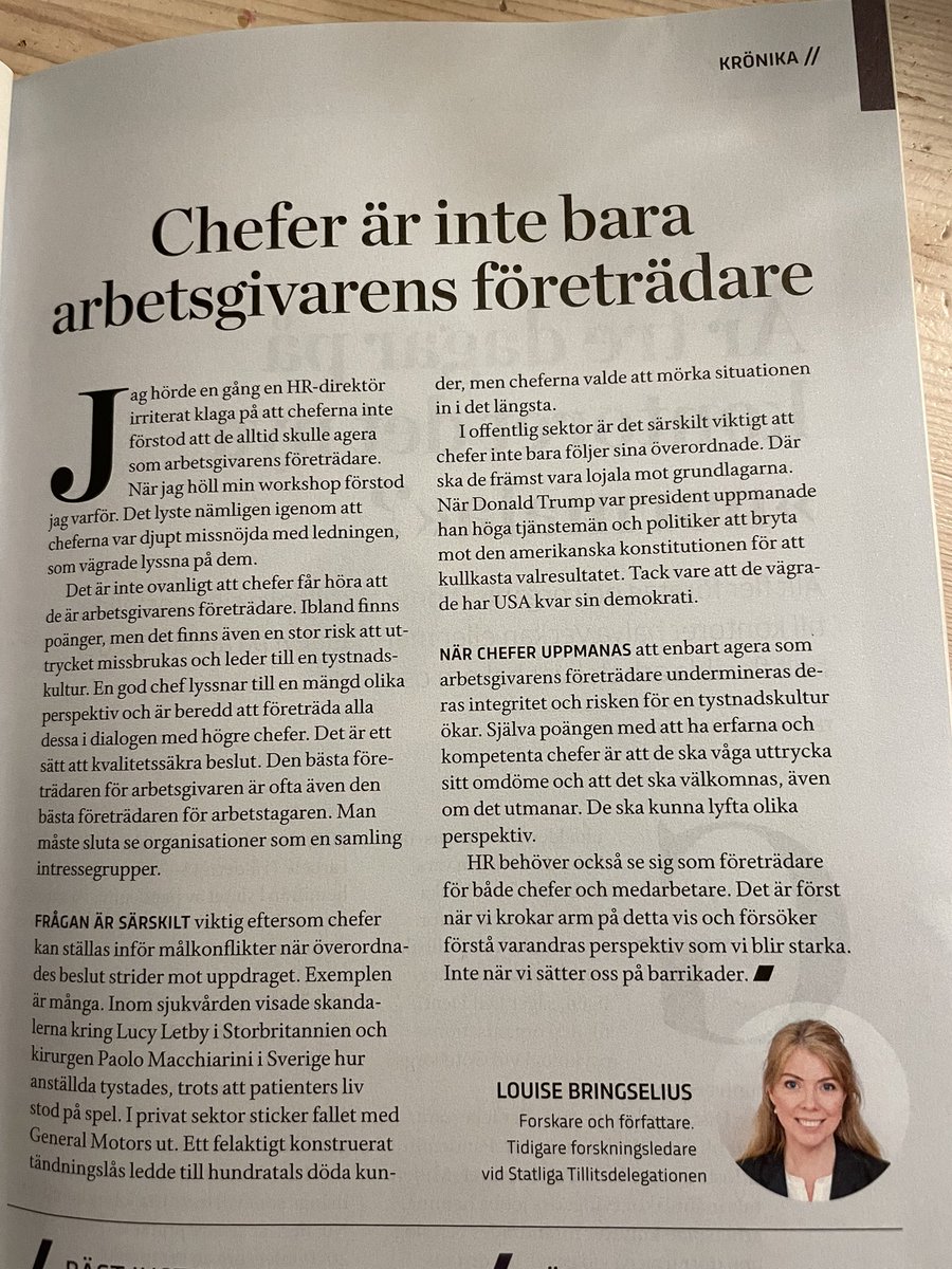 Precis så. Populär blir man inte men att hålla huvudet högt och den moraliska kompassen kalibrerad väger tyngre. Alltid.