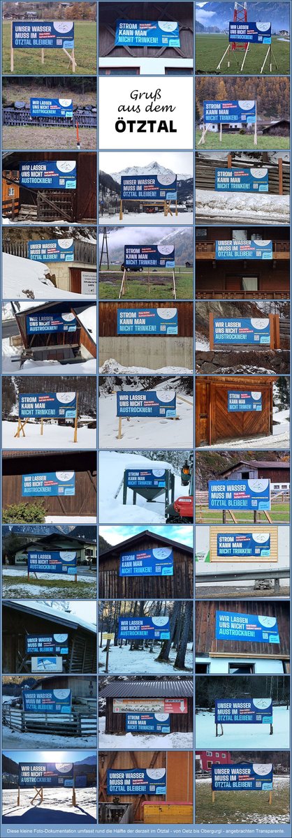 So geht Widerstand gegen Wasserableitungen für eine Kraftwerkskette der TIWAG.
wasser-oetztal.at