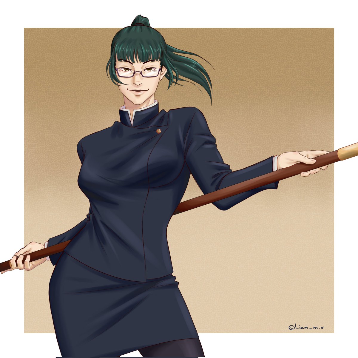 liam__mv's tweet photo. Maki, step on me please 🛐
#jujutsukaisen #呪術廻戦 #makizenin #digitalart https://t.co/wizoQTxdPU