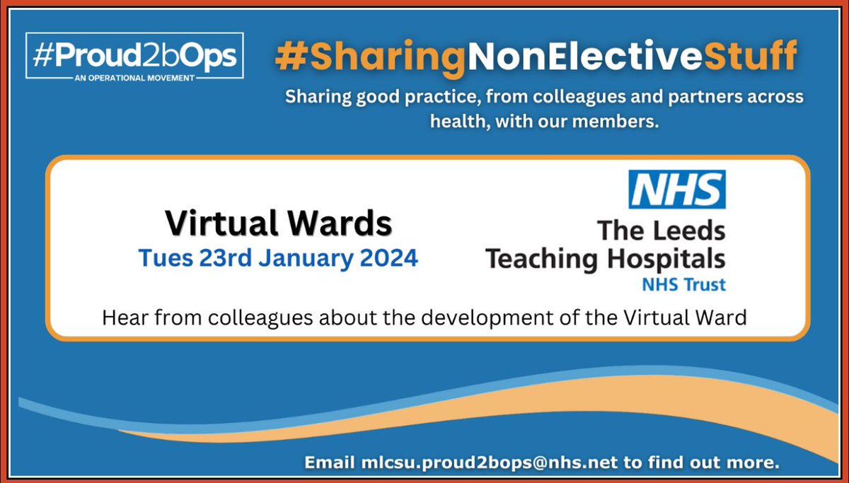 See you all at 4.30pm TODAY for the first in our @Proud2bOps #SharingNonElectiveStuff series. ⤵️