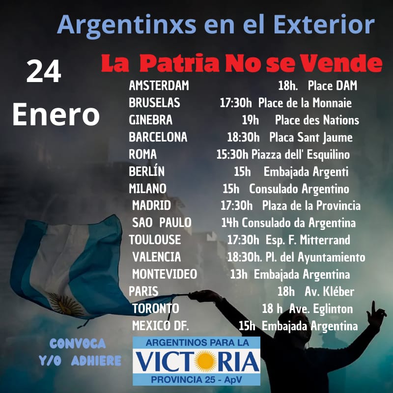 Il governo #Milei vuole distruggere lo stato sociale. Con un linguaggio violento precetta i lavoratori e minaccia lo stato di diritto.
Domani a #Roma alle 15.30 in piazza dell'Esquilino mentre per le strade in #Argentina sarà sciopero generale
cgil.it/ci-occupiamo-d…