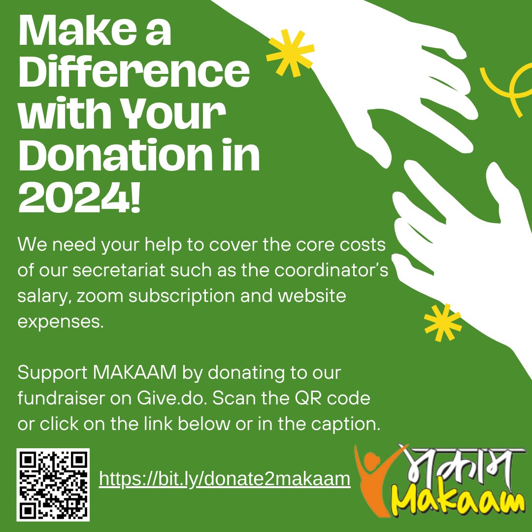 We have raised around 40k so far, requesting you all to kindly consider supporting the core costs of MAKAAM's secretariat. URL: bit.ly/donate2makaam #donate #supportthemovements #womenfarmers #mahilakisan #donatetoday