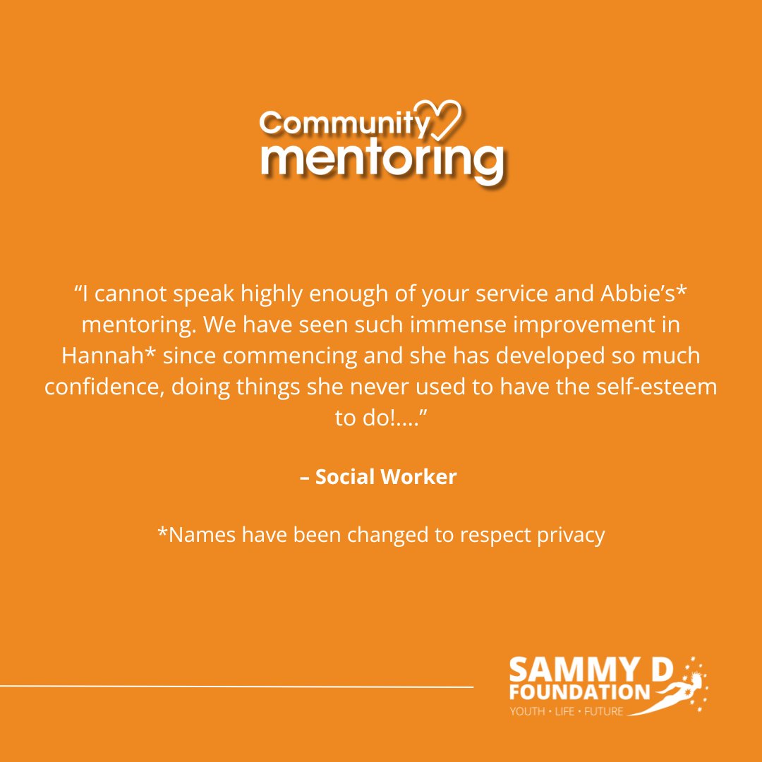 Grateful for the incredible feedback highlighting the postive impact a mentor can have on growth and confidence in our youth. Become a mentor in 2024 and play a key role in shaing young peoples lives, helping them to develop life skills and achieve their goals! 💙🧡