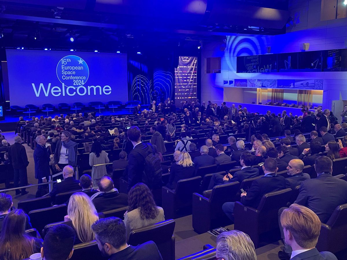 Excitement is in the air! The 16th European Space Conference is about to kick off! 🚀 We look forward to insightful discussions and groundbreaking updates from the sector's leading European institutions and companies 🛰️ #EuropeanSpaceConf