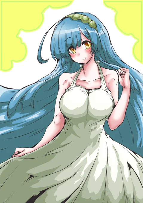 今日の日課は白ワンピースずん子さんです 