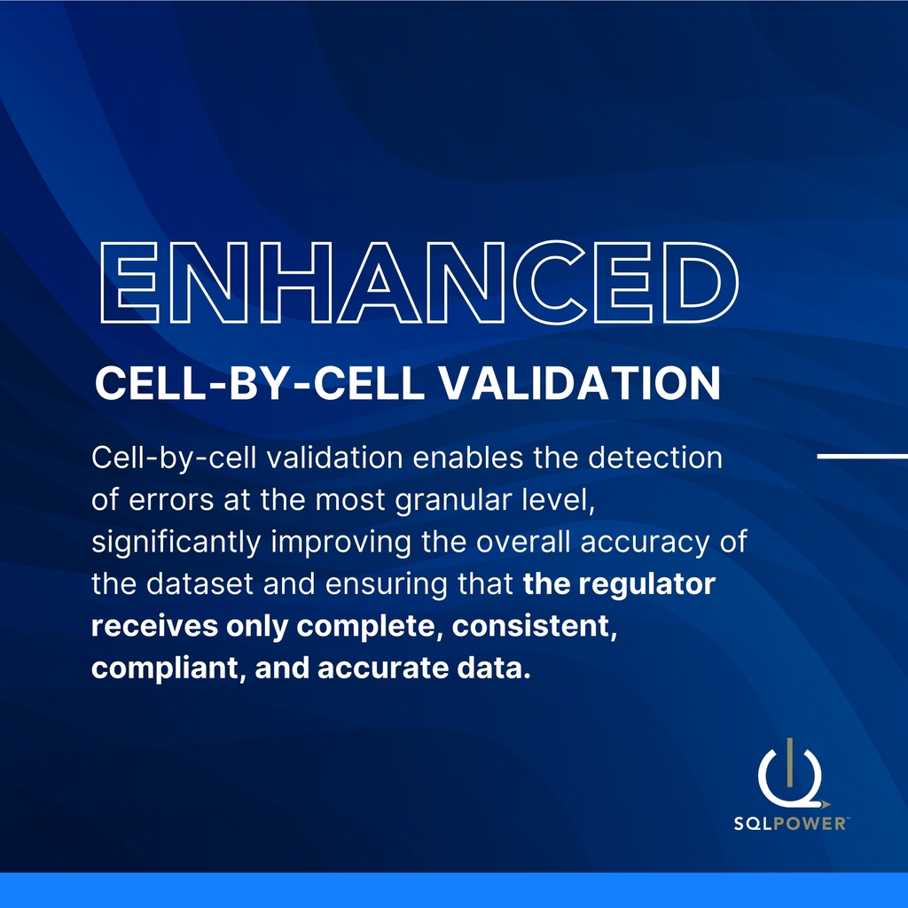 SQLPowerGroup's tweet image. Cell-by-cell validation empowers the submitter user to confirm that the data entered adheres to predefined validation and business rules before submission, in real-time. 
Watch our end-to-end demo to find out how ⏩ sqlpowergroup.com/watch-demo/
#suptech #regtech