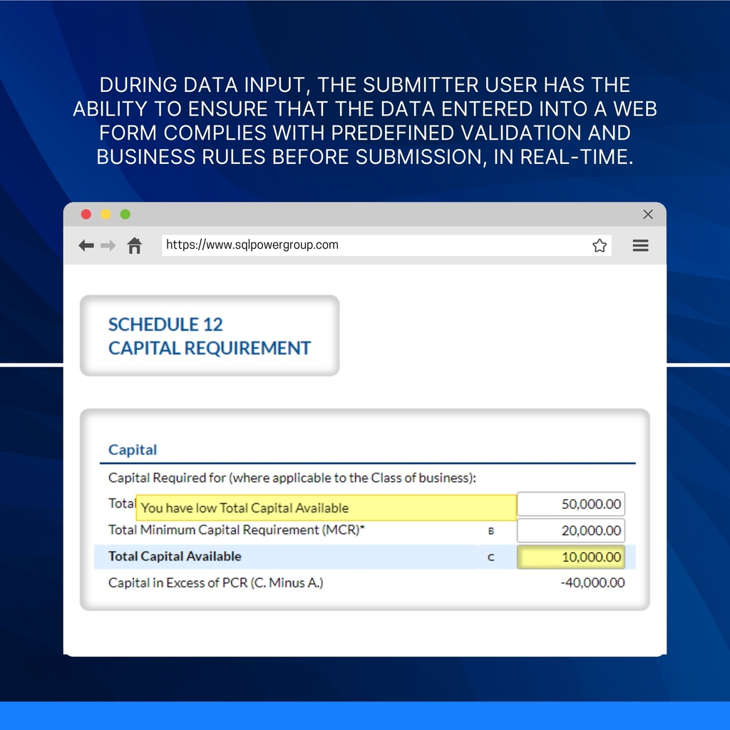 SQLPowerGroup's tweet image. Cell-by-cell validation empowers the submitter user to confirm that the data entered adheres to predefined validation and business rules before submission, in real-time. 
Watch our end-to-end demo to find out how ⏩ sqlpowergroup.com/watch-demo/
#suptech #regtech