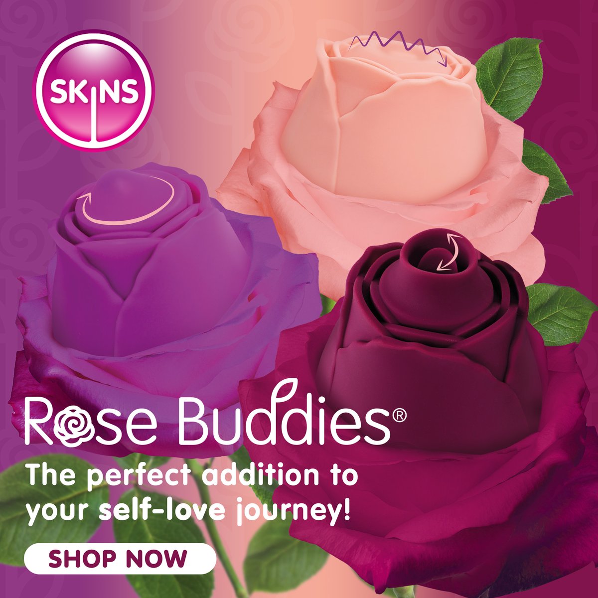 CreativeC_LLC's tweet photo. @SkinsCondoms has launched their three new Rose Buddies®, right in time for Valentine's Day🌹

The Rose Twirlz, Rose Purrz, and Rose Flutterz are available to buy from Creative Conceptions. 

Shop wholesale today: https://t.co/A6XBXFCz05

#RoseToys #AdultToySuppliers https://t.co/7cRnthpr7G