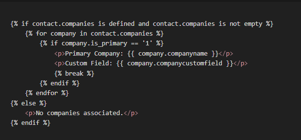 Contact companies and company custom field in Twig Templates for Mautic bundle. Visit mtcextendee.com/marketplace/tw… #mautic
