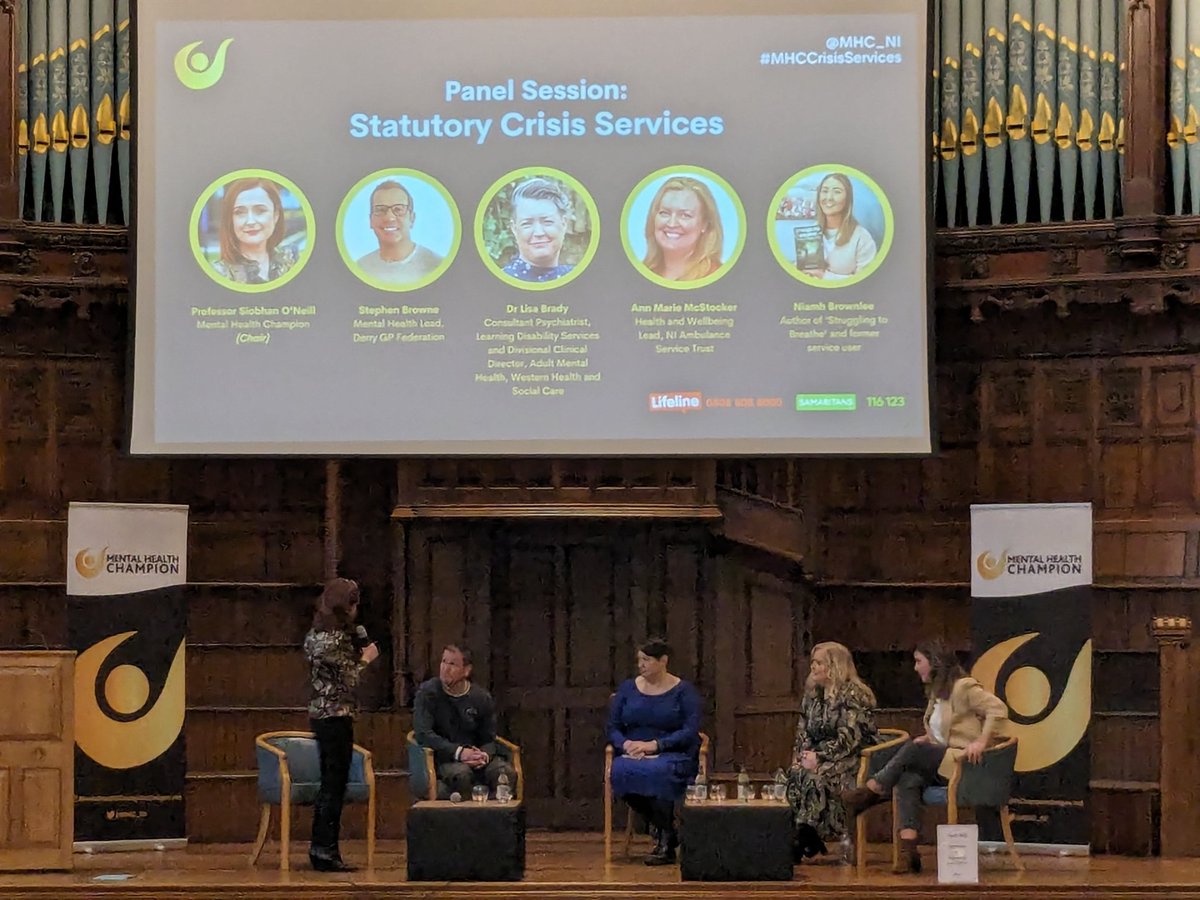 <a href="/NicoleBond02/">Dr Nicole I. Bond</a> <a href="/suicideresearch/">Rory O'Connor</a> Introducing our final panel of the day, discussing Crisis Services in the Statutory Sector