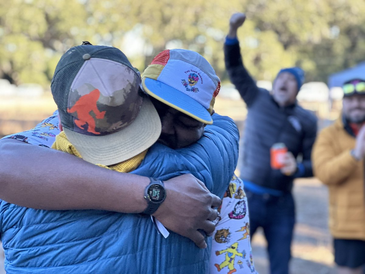 There is nothing like getting to celebrate with your friend at the end of their first #100mile #finish #ultrarunning @ultrasignup @UltraRunningMag