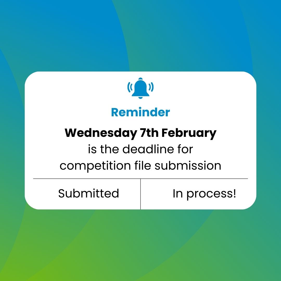 Reminder that the deadline for competition files is Wednesday 7th February. Looking forward to all your entries!

#wicklowsep #studententerpriseprogramme