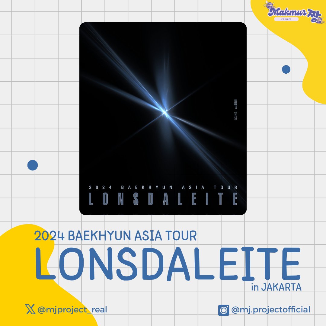 mjproject_real's tweet photo. OPEN TIKETING SERVICE ( JASTIP )

BAEKHYUN LONSDALEITE in JAKARTA
June 1&amp;2 2024

💯 TRUSTED 

tags: konser wts wtb baekhyun #백현 #BAEKHYUN #EXO #JastipBaekhyun #2024BAEKHYUNASIATOUR #Lonsdaleite #zonajajan #ZonaUang https://t.co/ipDzCycKbk