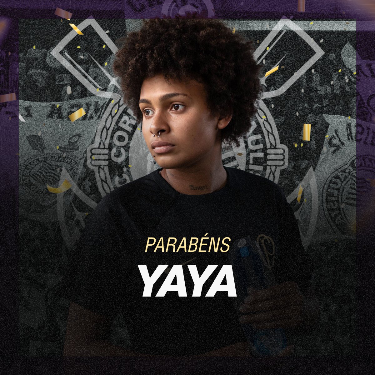 E o dia de hoje começa com os parabéns para ela que é talento puro, chegou no Coringão nesta temporada e está cheia de vontade de fazer história com a nossa camisa!

Parabéns, Yaya! Muitas felicidades na vida e no Timão!