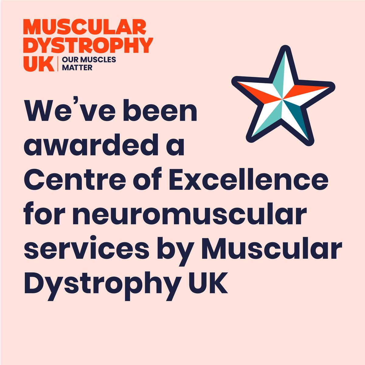 We're delighted to have been recently recognised with a prestigious <a href="/MDUK_News/">Muscular Dystrophy UK</a> Centre of Excellence Award for outstanding neuromuscular care 🏆 The award was given after a robust assessment of our service. We'd like to say a massive well done to the team! 👏 #AlderHeyFamily
