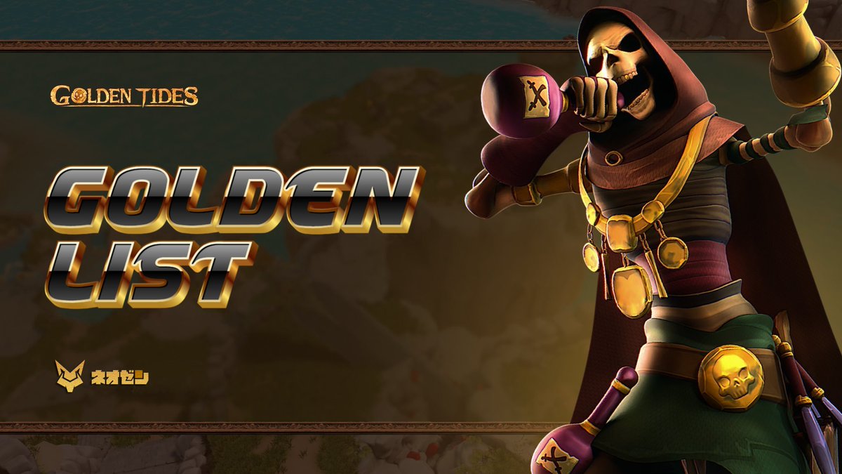 NEOZEN x GOLDEN TIDES

GOLDEN LIST GIVEAWAY
5x NEOZEN or MYTHIC Holders have the opportunity to be added to the <a href="/GoldenTides_gg/">Golden Tides</a> Golden List. Check Discord for entry details.

Competition closes 9PM EST Tonight! 🏴‍☠️
Winners announced during the AMA 🦜
#NFTGiveaway #Web3Gaming #Web3