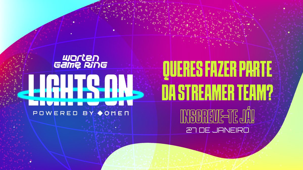 Em 2022 foi a minha vez de me estrear na Streamer Team, agora a <a href="/WortenPT/">Worten Portugal</a> está à procura da próxima Streamer Team do Worten Game Ring, não percas esta oportunidade! 👀
No dia 27 vou lá estar como júri (sem pressão 🤭)
Faz já a tua inscrição: discord.gg/5u3s2XQS