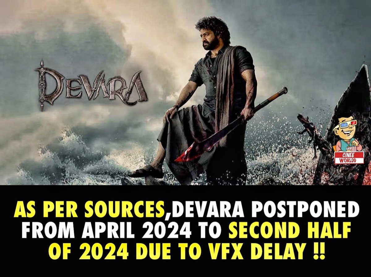 #Devara Postponed??

#Ntr #JrNtr #JahnviKapoor #KortalaSiva #Anirudh #Cinee_Worldd