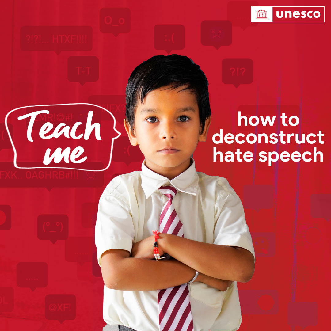 #HateSpeech is not inherent; it's learned, and we must end it. Education addresses its root causes & raise awareness about its consequences online & offline. Ahead of #EducationDay, let's champion schools & societies free of hate speech & discrimination. on.unesco.org/EducationDay20…
