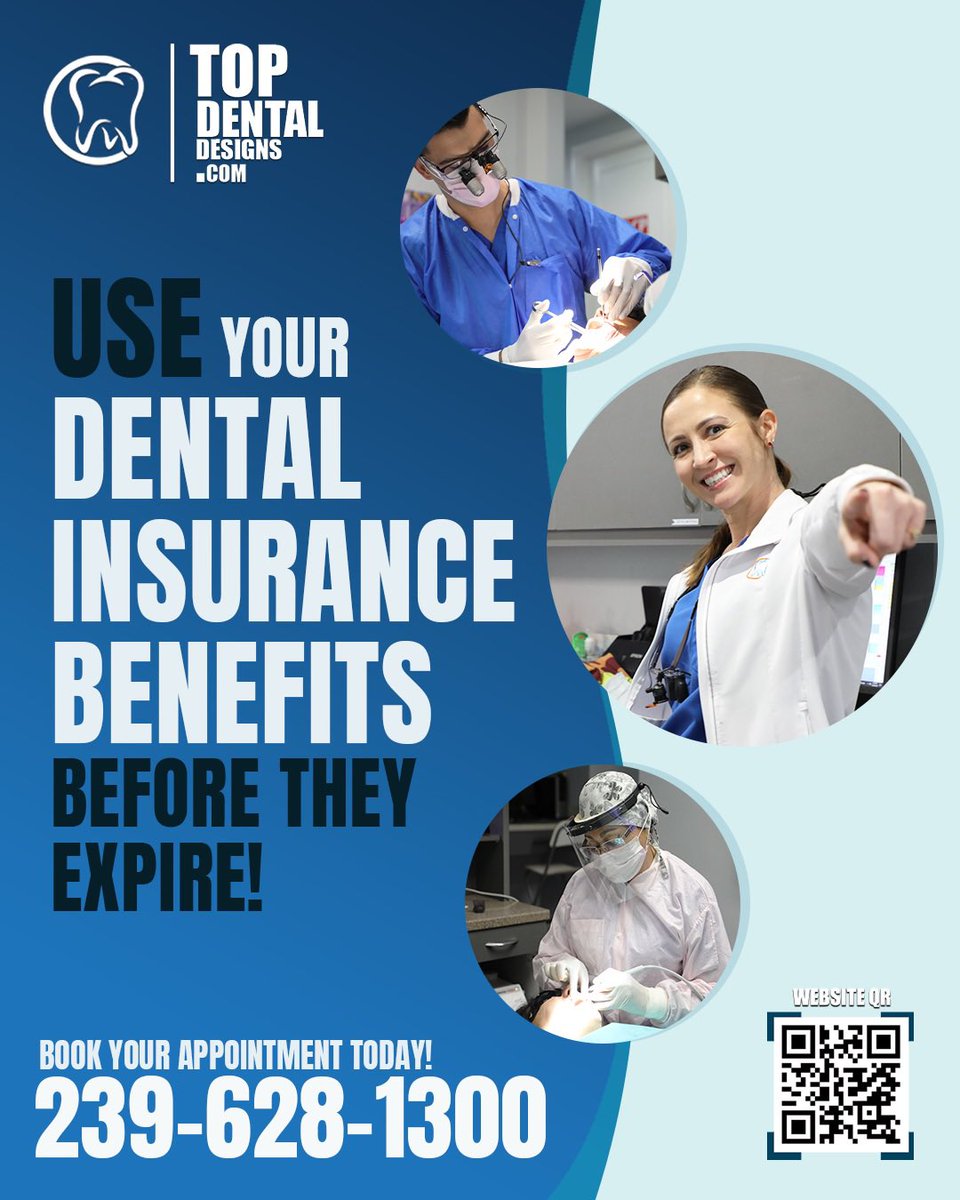 Time is running! ⏰ 
Some dental insurance benefits expire in march , make sure you use them before they’re gone! 🏃🏽 🦷 🪥 #dentalbenefits #teethcareroutine #swfldentistry