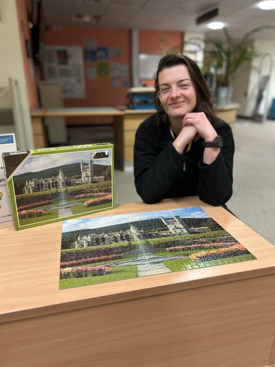 Congratulations to our latest jigsaw completer 😁 Libby will be going up on our Wall of Winners shortly. The next one is ready and waiting - a nice cuddly dog I believe... If you've got any 500 piece jigsaws to donate for the library, our doors are open!