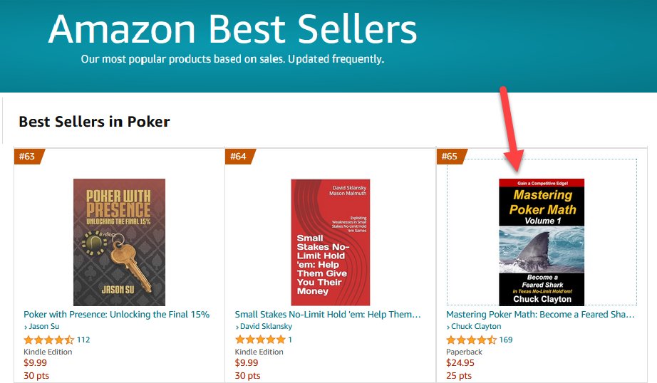 CriticalThink07's tweet photo. Mastering Poker Math, Volume 1 is still in the top 100 Poker books on Amazon! https://t.co/K9agNH7vI8 #poker, #texasholdem, #northaustin, #pokergrind, #pokerplayer #wsop, #pokertournament, #livepoker, #wpt2001 https://t.co/KMozqzEQPj