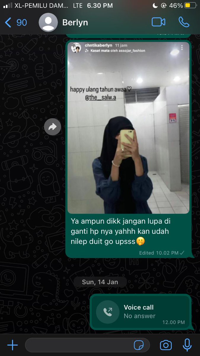 splshgarletta's tweet photo. ⚠️WARNING: SCAMMER, HNR, MANUSIA MINIM AKHLAK @chntikaberlyn @chanberlynda 0895341941028(berlyn) admin go sunflowers⚠️

Guyss kalo ada yg kenal orang ini plis let me know uang admin ku n anak go nya dibawa kabur sama dia (-+) 5jutaan
#berlyn #gosunflowers https://t.co/BWBvfWnksR