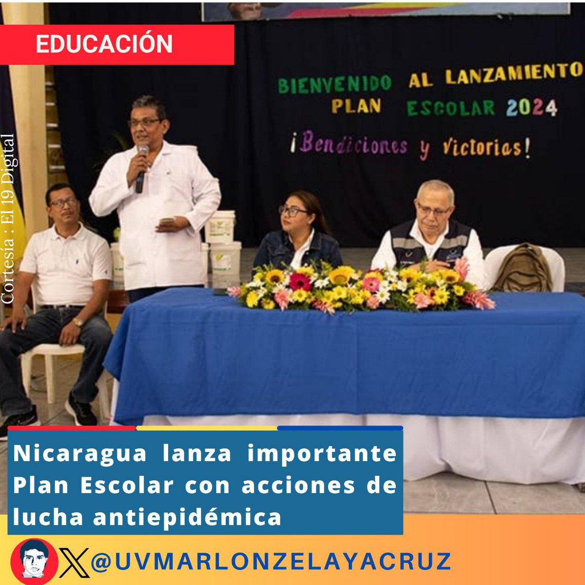 #Nicaragua lanza un importante plan escolar con acción de lucha antiepidemica.  ✊🇳🇮❤️🖤
#SomosUNAN
#DaríoVidayEsperanza
#13DeJulio
#SomosUNCSM
#4519LaPatriaLaRevolución
#TropaSandinista