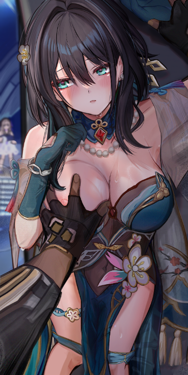 Grabbing Ruan Mei. If you like hentai - you will also like this porn game - xgamin.biz