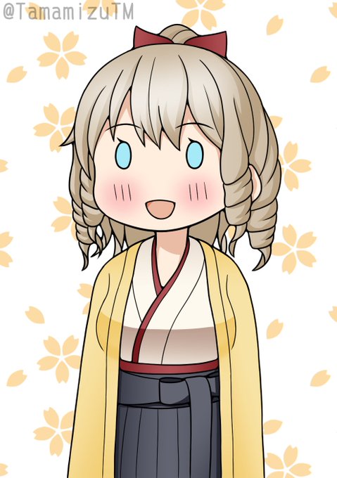 「hakama short skirt ponytail」 illustration images(Latest)