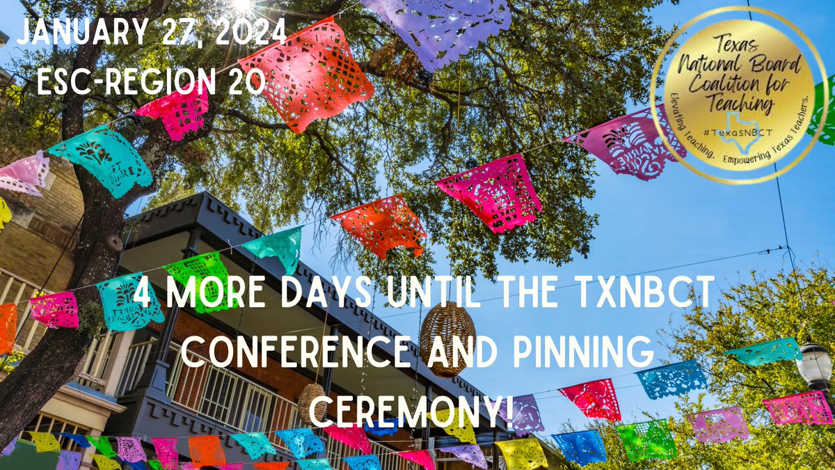 It’s not too late! 4 more days until we gather to learn and celebrate! Register today!  txnbct.wildapricot.org
#texasteaching #Accomplishedteaching @NBPTS  @TexasNBCT  @ESCRegion20