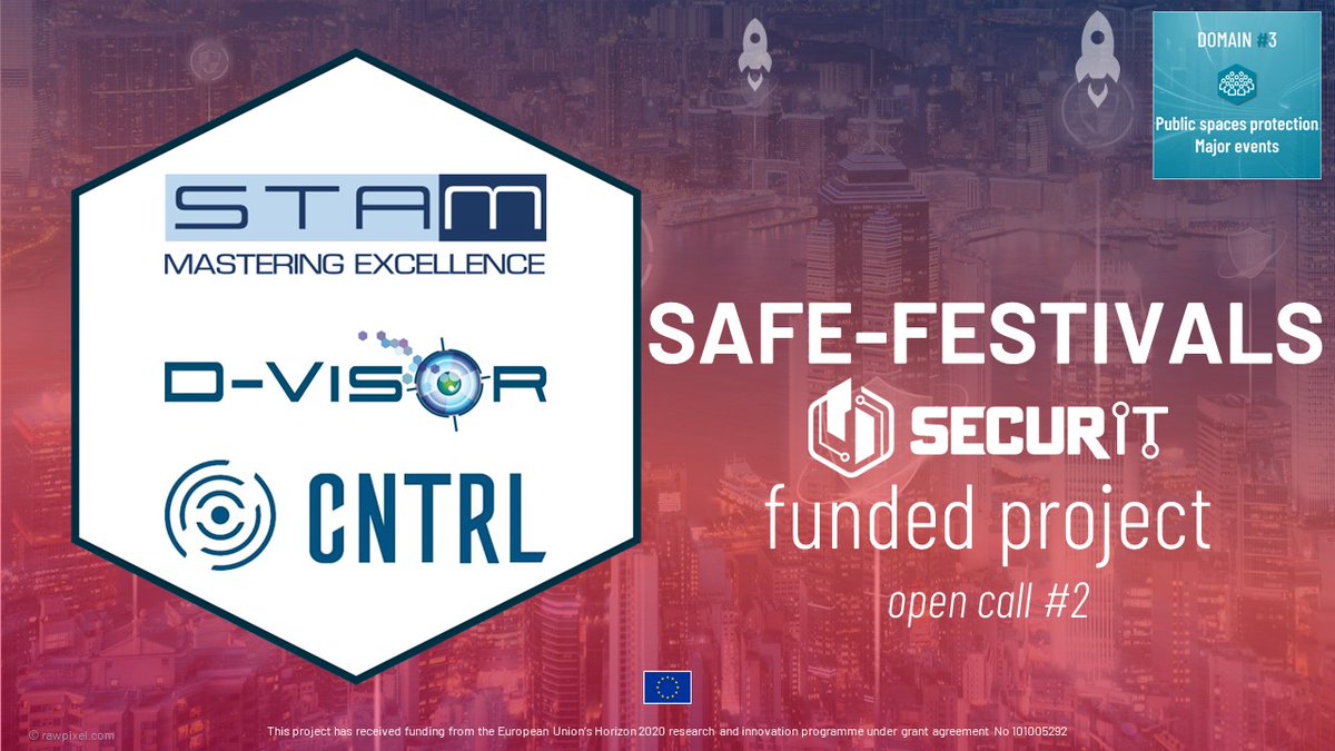 🔎SecurIT OC2 funded projects Zoom#17 #SAFE_FESTIVALS #SAFE_FESTIVALS aims to improve the safety of crowded events by using an immersive serious gaming platform to support local stakeholders in event planning and security strategy development. Learn more➡securit-project.eu/funded-project…