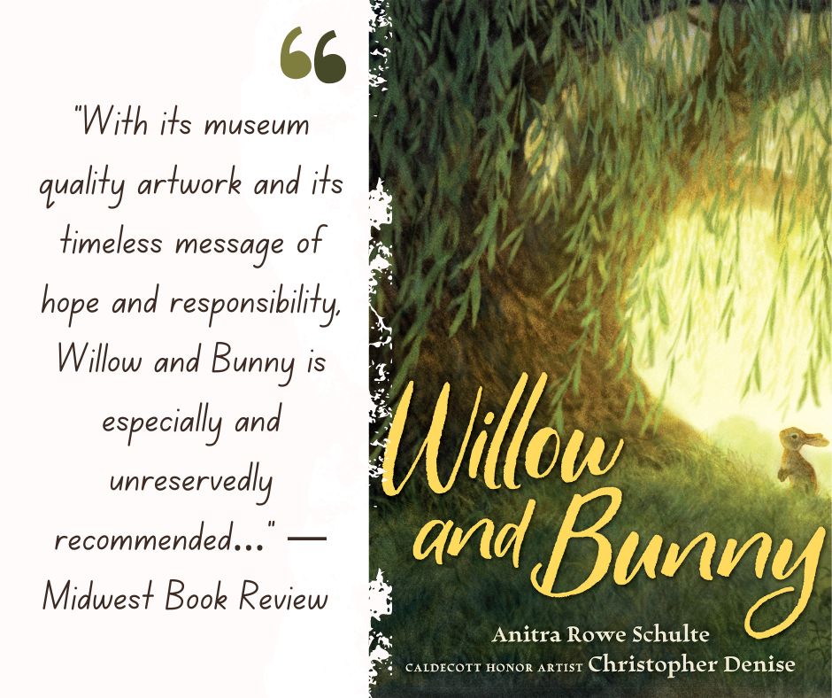 Congratulations on the praise! “With its museum quality artwork and its timeless message of hope and responsibility, Willow and Bunny is especially and unreservedly recommended…” —Midwest Book Review @KelseySkea @anitraschulte @cadenise midwestbookreview.com/cbw/jan_24.htm… #BookReview