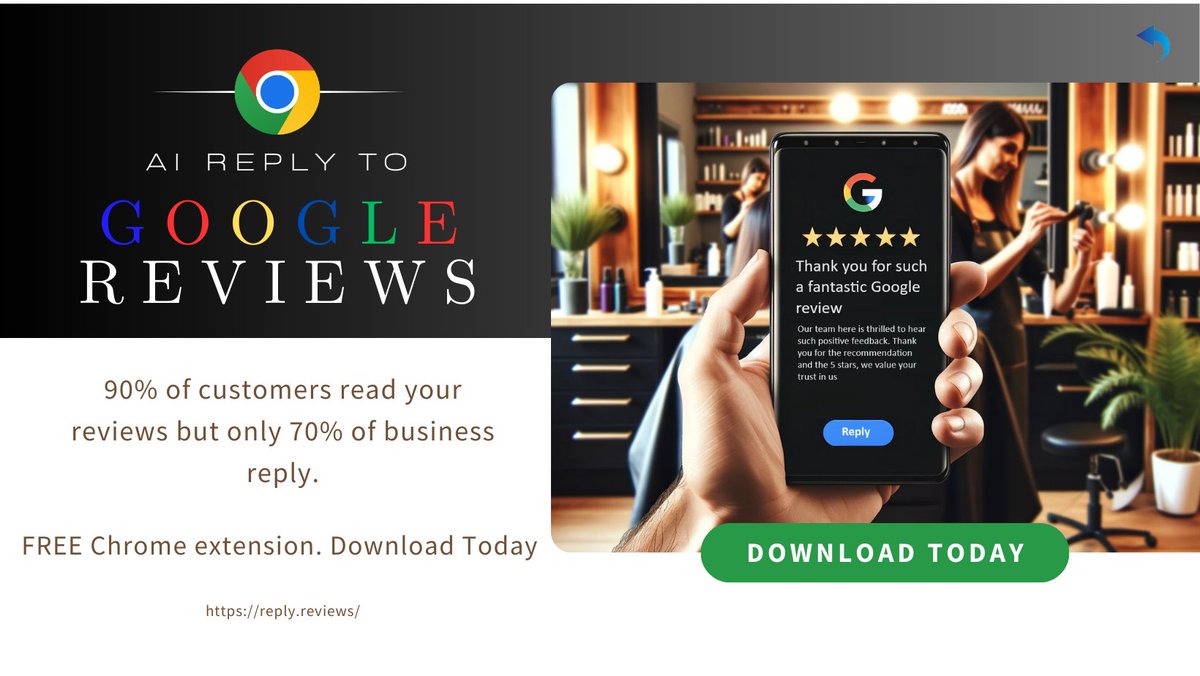 AI Reply to Google Reviews.

90% of customers read your reviews but only 70% of business reply.

Try out our FREE Chrome extension.

reply.reviews

#chromeextension #google #reviews #b2b #business #chrome #reviewreplies #businessgrowth