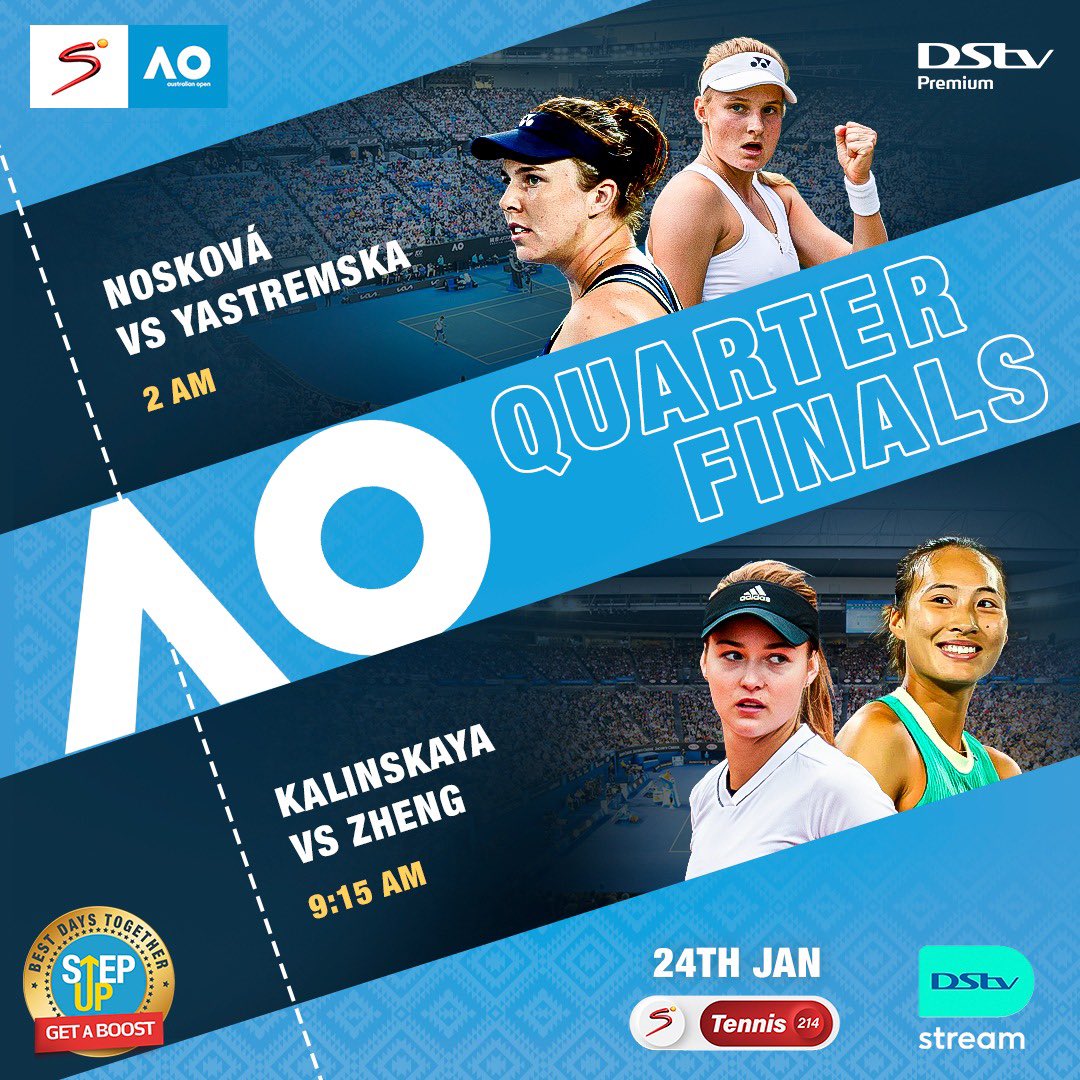 DStvNg's tweet image. Catch the Australian Open QuarterFinals on the go with DStv Stream. Wherever you are, witness the intensity, the passion, and the defining moments of tennis history. 

Don’t miss a single serve – stream it all, anytime, anywhere!
#australianopen #australianopen2023 #dstvnigeria