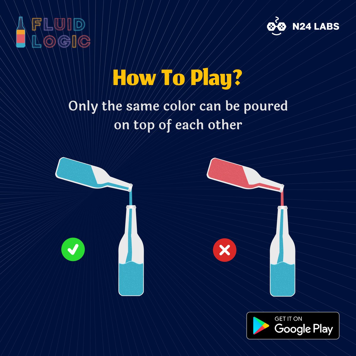 join_n24labs's tweet image. Colorful concoctions and pouring precision! 🌈💦 Unleash your inner strategist with Water Sort Puzzle. Here&apos;s your guide to mastering the art of liquid sorting. Ready, set, pour! 🚀🎲 
#fluidlogic #WaterSortMaster #PouringPro #GamingGuidance #PuzzleFun