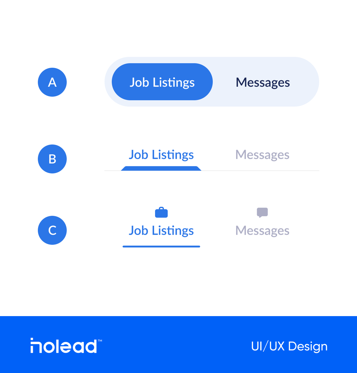 InoleadD's tweet photo. Working on a tab design. Which one would you choose? #ui #ux #figma #uidesign #dailyui @InoleadD https://t.co/mIJ1dZ4xHy