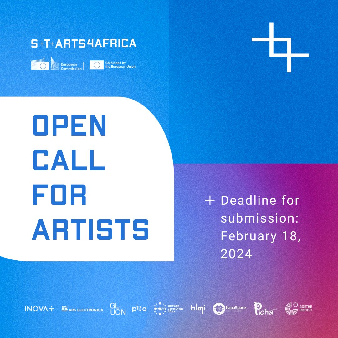 STARTS4AFRICA RESIDENCY PROGRAMME 2024 FOR YOUNG AFRICAN ARTISTS.
Deeadline: February 18, 2024
@STARTSEU 

For more information and to apply, visit: lnkd.in/gNf6Rhmk