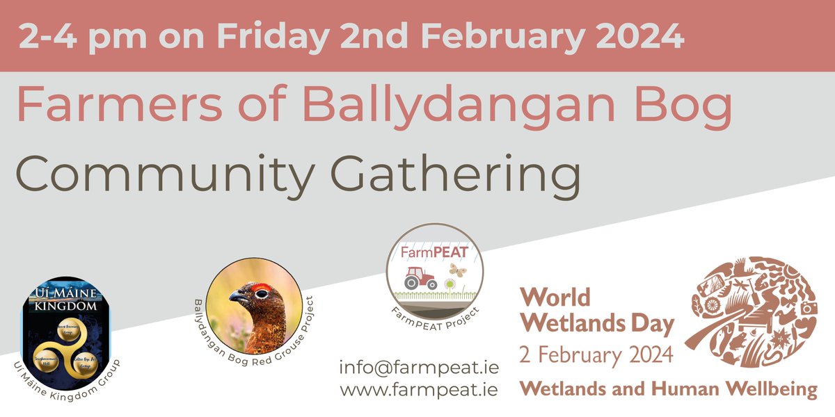 Listen back to @rosfmradio1's feature of our 'Farmers of Ballydangan Bog' event on 2nd February here: rosfm.ie/major-communit… Do you know people in the Ballinasloe/Athlone area? Please share our event with them! You can register here: eventbrite.ie/e/farmers-of-b…