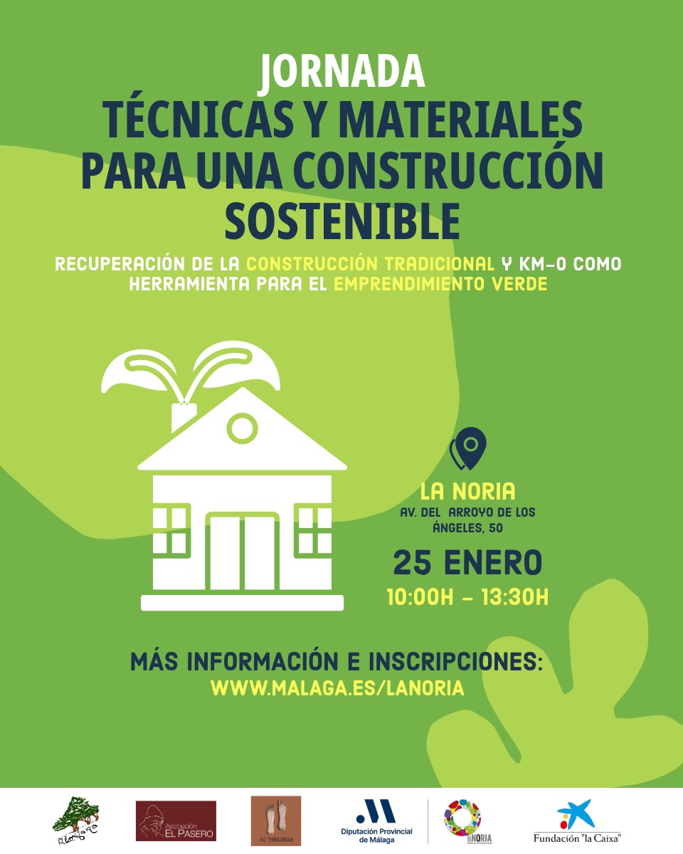 🤔¿Sabías que el sector de la construcción es uno de los más contaminantes? 

🌱🪨Descubre las posibilidades y oportunidades de la #bioconstrucción este jueves en <a href="/lanoria_mlg/">La Noria</a> 
 
🪵Junto a @Arqueorutas , <a href="/AlmijaraAmma/">Asociación Almijara</a> y <a href="/AsocElPasero/">Asociación Cultural El Pasero</a>

➡bit.ly/42bxTm9