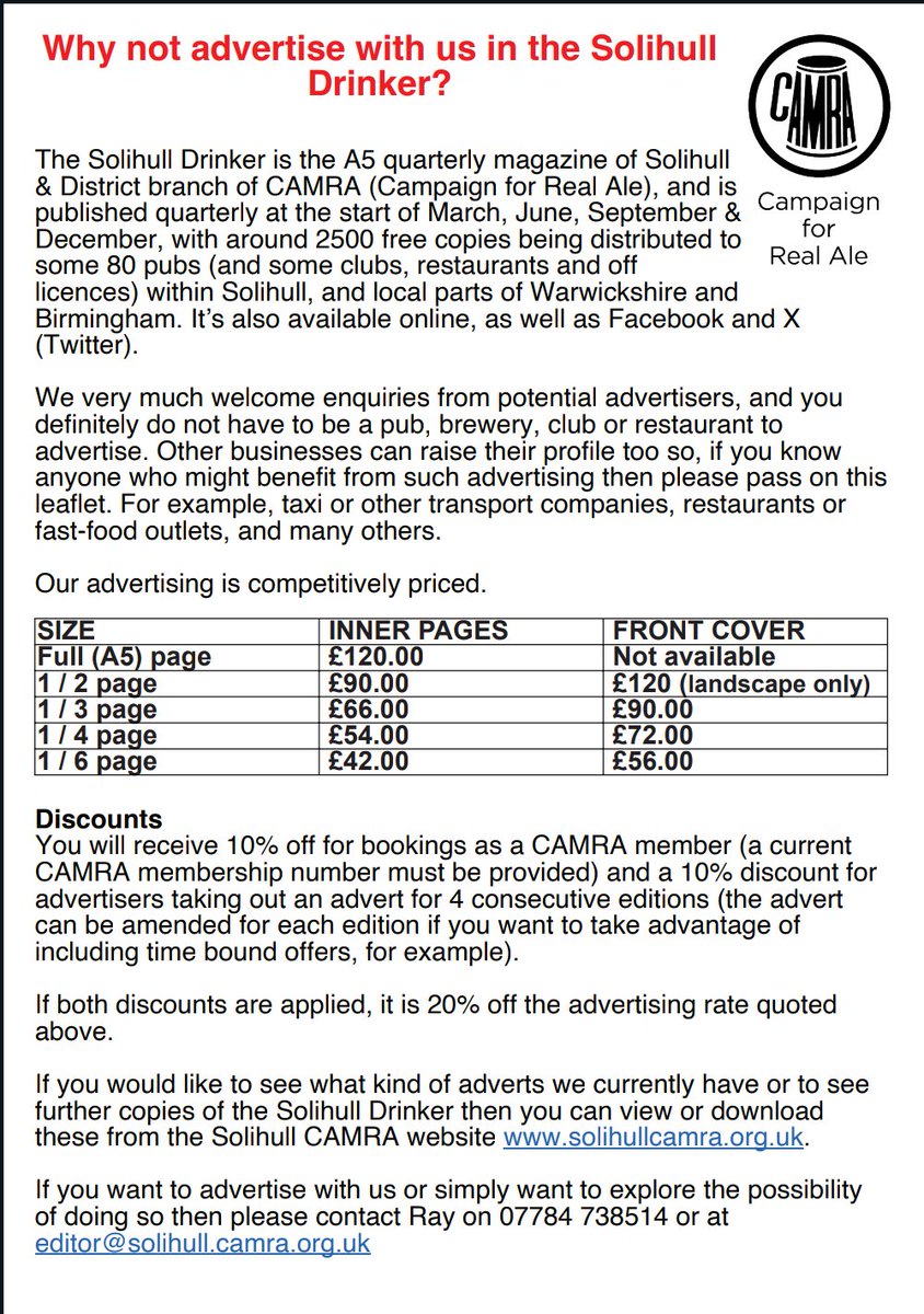 SolihullCAMRA (@solihullcamra) on Twitter photo 