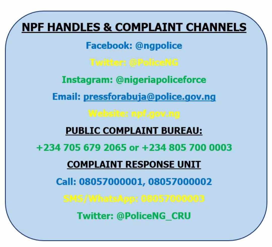 PoliceNG's tweet image. Acquaint yourself with these. If you see something, please, say something.
#EschewViolence #embracepeace