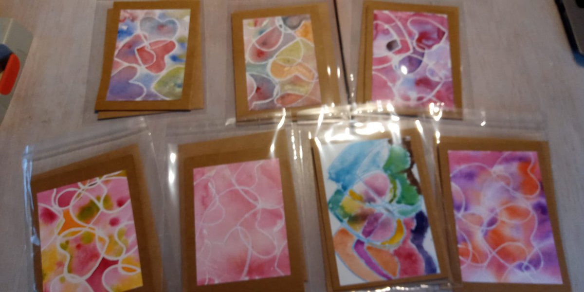 Beautiful handmade Valentines Day cards are now on sale at the Pump and Grind Cafe. Cards made by the Ourbarn gardening team. Café is situated just inside the Water and Steam museum, Brentford.