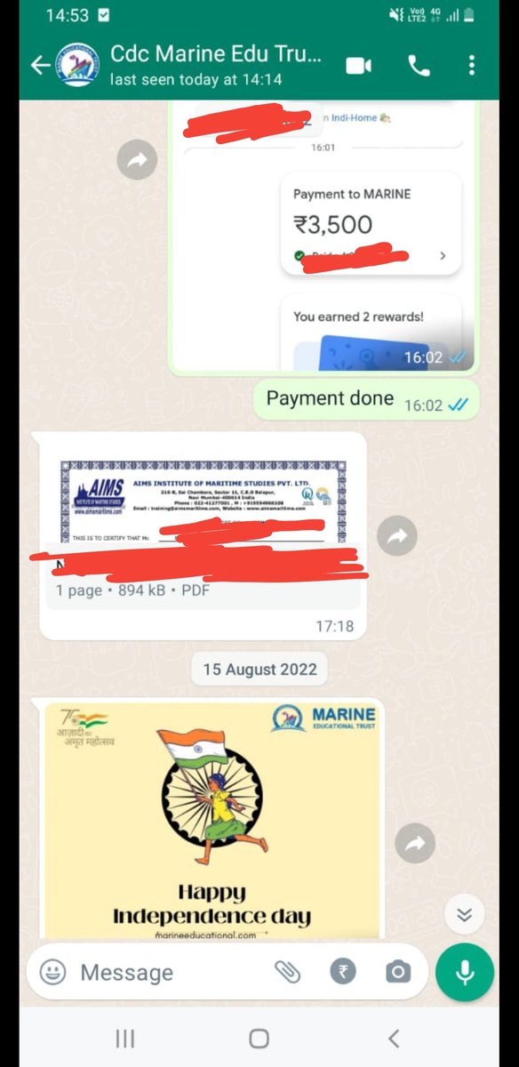 Selling Fake Certificates on back Date. Through some agents in Delhi NCR. 
 @AllSeafarers
@FSUIINDIA @FsuiManoj @sailor_talks @PrasharSdp @NavigatorAkashT