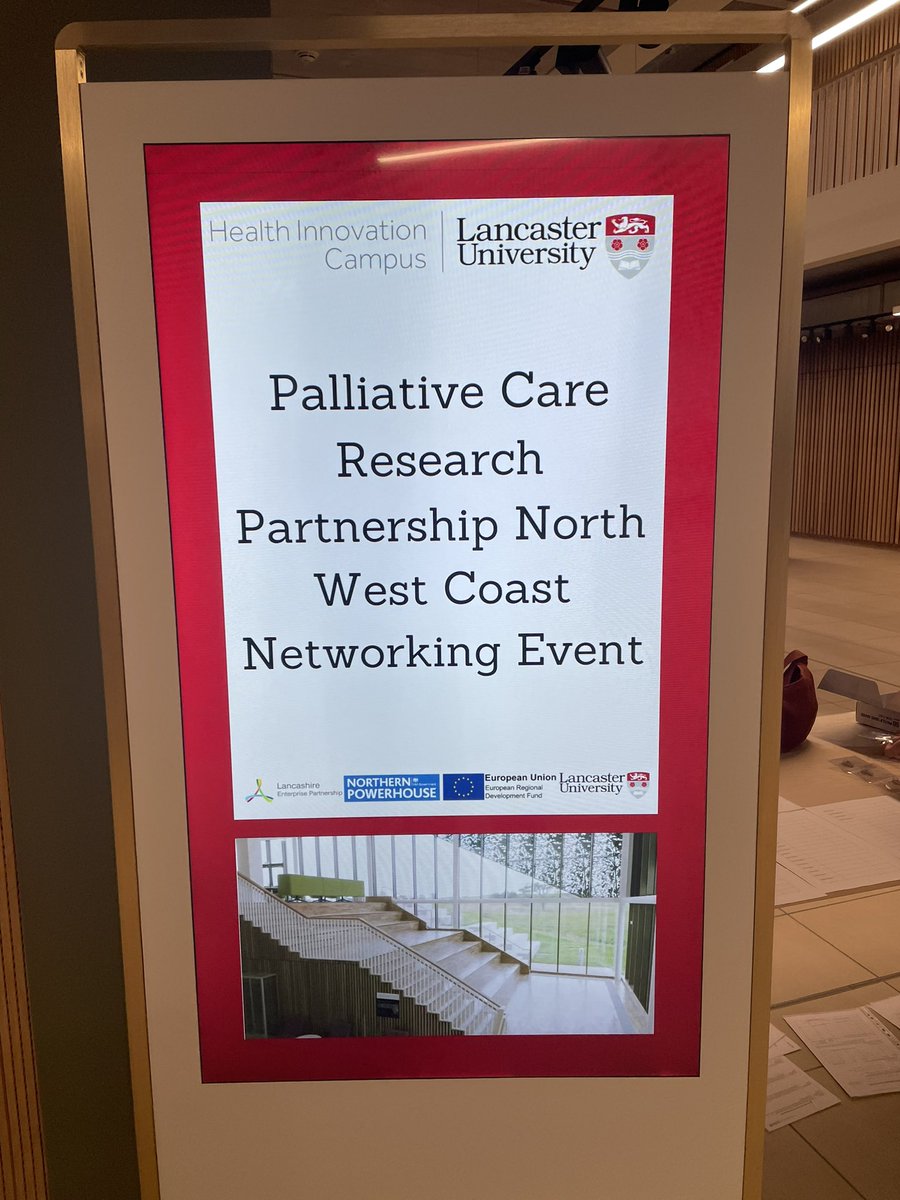 We are excited to welcome people to @HICLancaster for our networking event today. Looking forward to talking all things #palliativecare research. #hpm #hapc