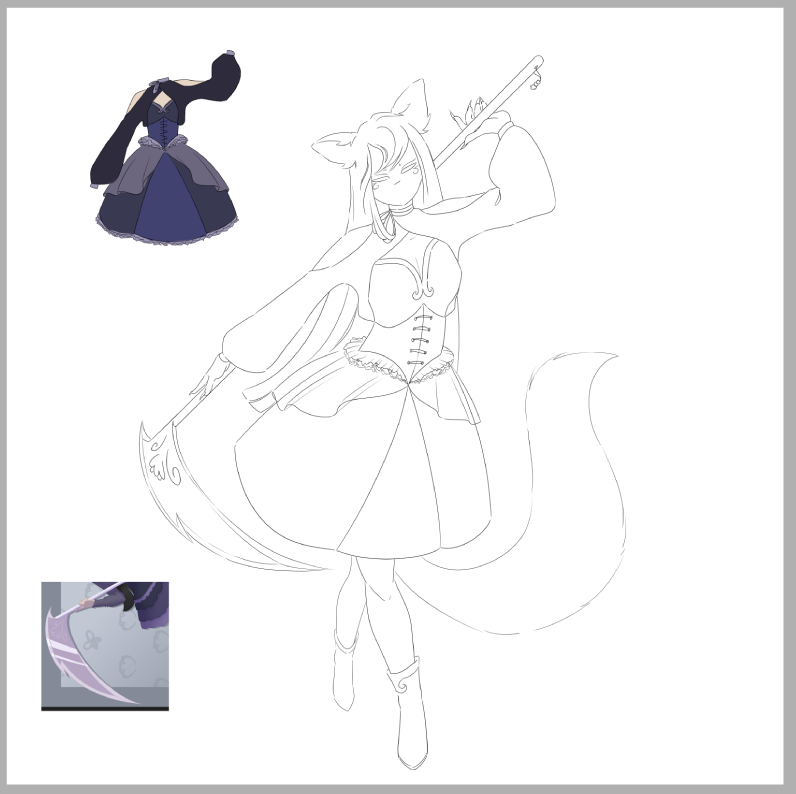 UnstableMystery's tweet photo. I had to make a 3d model to get this angle x-x https://t.co/79XL8pHzi3