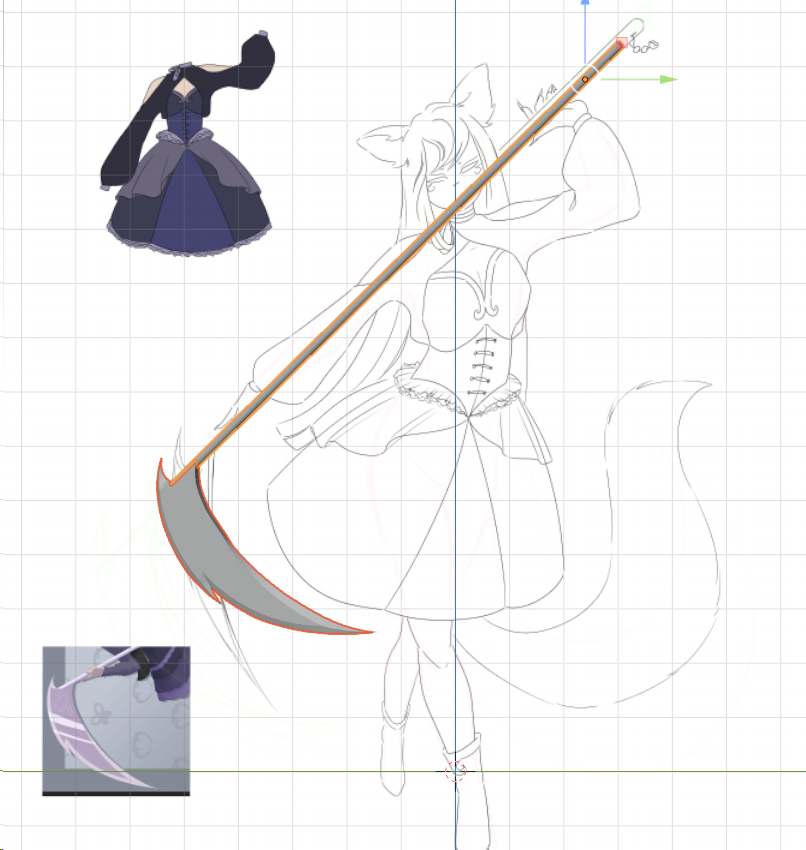 UnstableMystery's tweet photo. I had to make a 3d model to get this angle x-x https://t.co/79XL8pHzi3