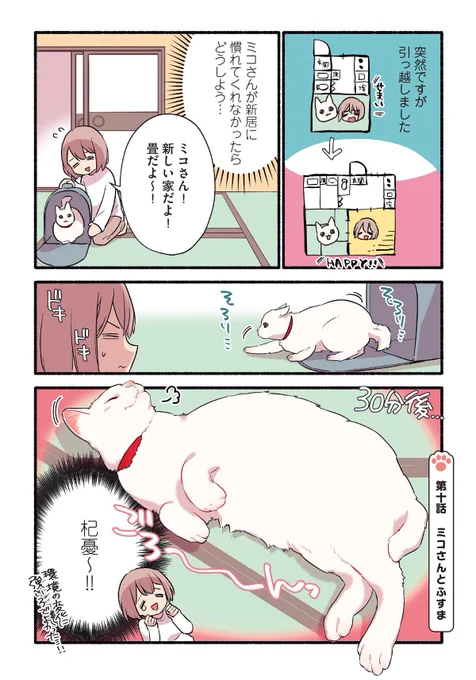 飼い主に構われたすぎて嘘をつく甘えんぼ猫の話 (1/2)  #漫画が読めるハッシュタグ #愛されたがりの白猫ミコさん